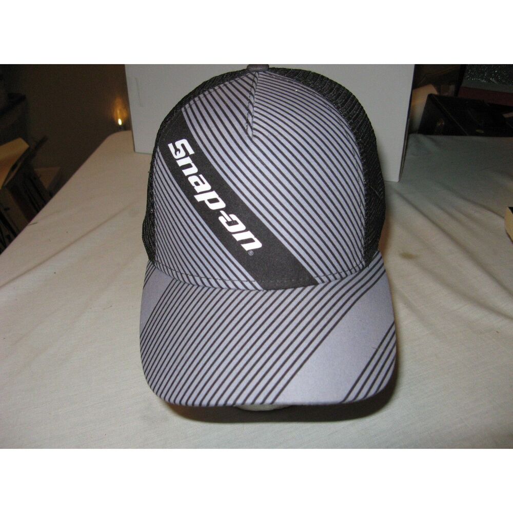 Snap-On Tools Gray & Black Truckers Hat Cap Adjustable Officiall Licensed NEW
